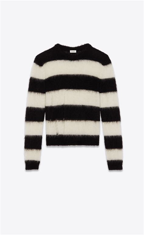 yves saint laurent jumper womens|saint laurent striped sweater.